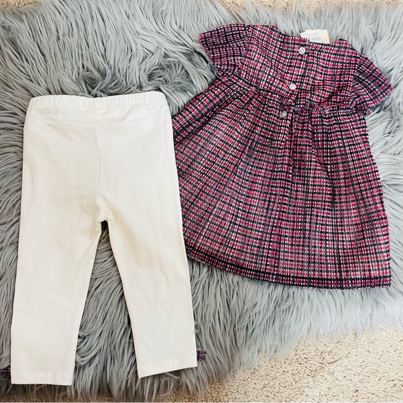 First impressions pleated top matching baby girl set | NWT | - Picture 7 of 7